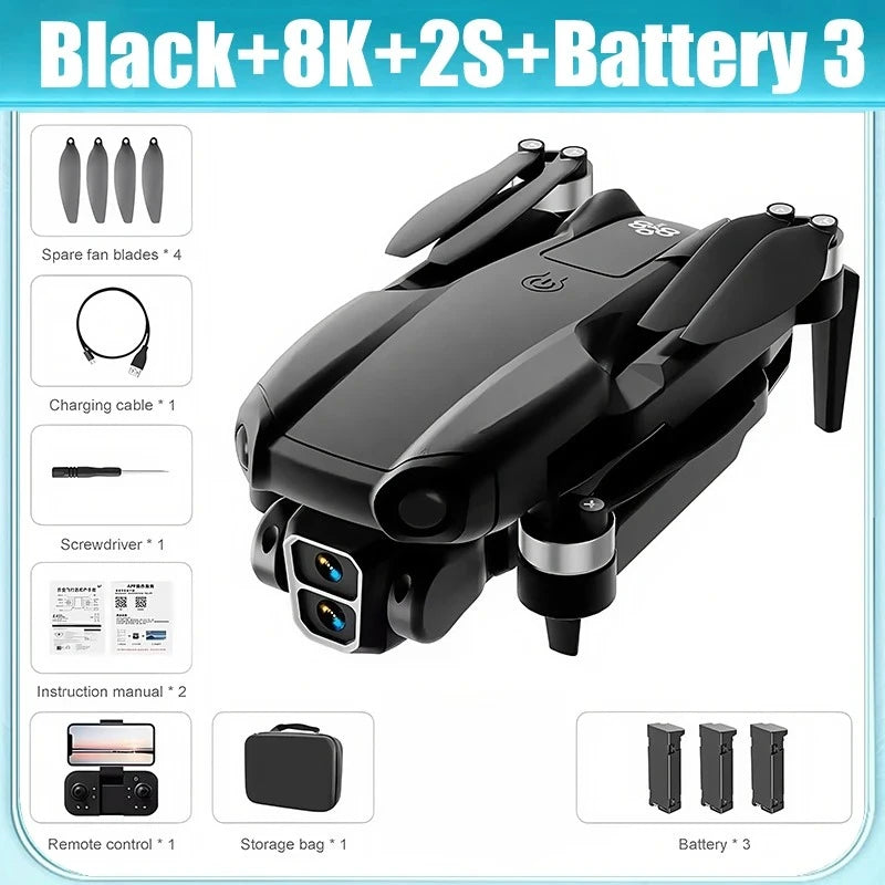 For Genuine A888 Pro Drone 4K Professional ESC Dual Camera Dron Optical Flow Localization 3-Sided Obstacle Avoidance Quadcopter