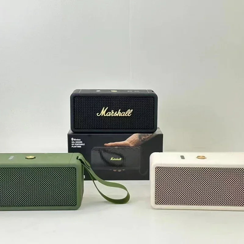 Marshall portable speakers on a white background