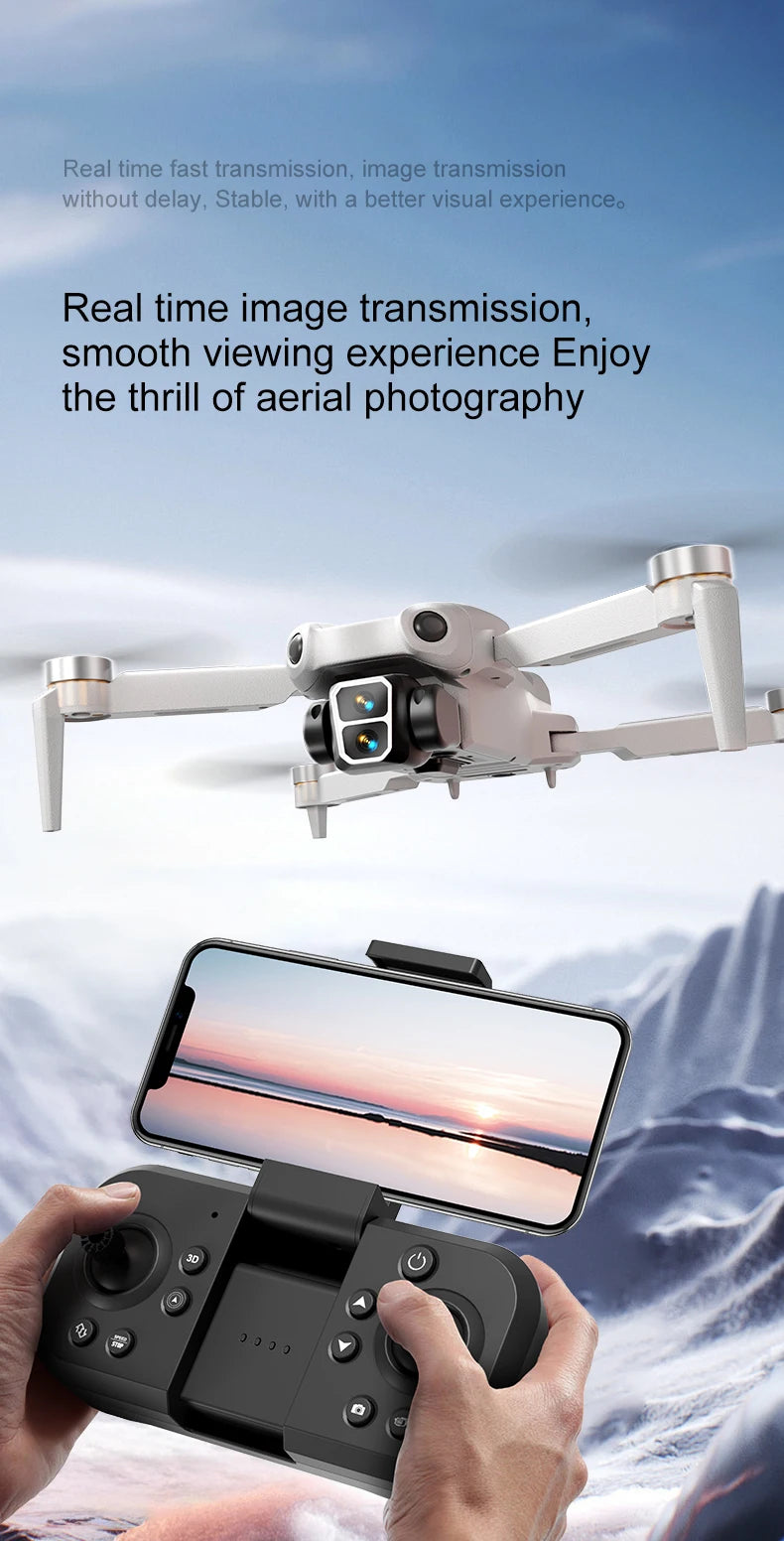 For Genuine A888 Pro Drone 4K Professional ESC Dual Camera Dron Optical Flow Localization 3-Sided Obstacle Avoidance Quadcopter