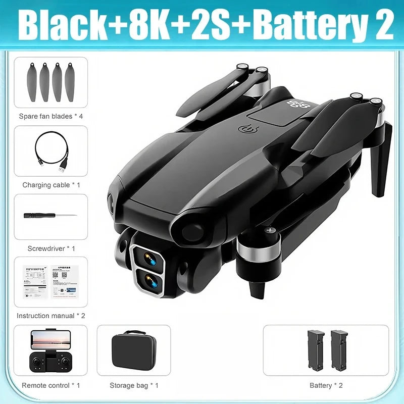 For Genuine A888 Pro Drone 4K Professional ESC Dual Camera Dron Optical Flow Localization 3-Sided Obstacle Avoidance Quadcopter