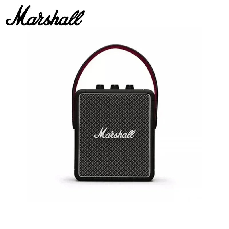 Marshall portable speaker with brand logo on a white background