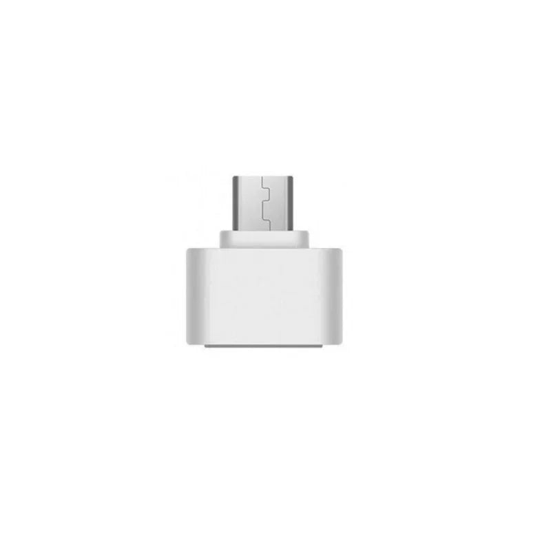 White USB adapter on a white background