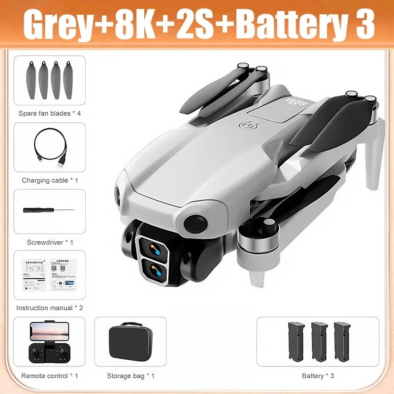 For Genuine A888 Pro Drone 4K Professional ESC Dual Camera Dron Optical Flow Localization 3-Sided Obstacle Avoidance Quadcopter